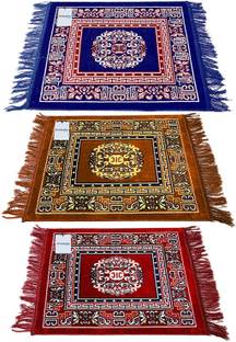 HOMESTIC by Kuber Industries Velvet Prayer Mat