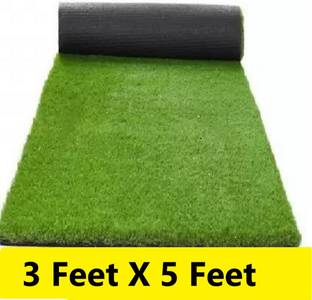 CHETANYA LOOMTEX Green Polypropylene Carpet