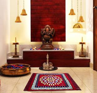 ABHIKRAM Velvet Prayer Mat