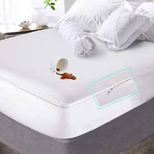 Trance Home Linen Fitted Single Size Breathable, Stretchable, Waterproof Mattress Cover