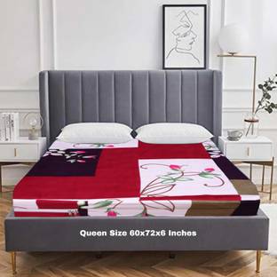 CheckMe Cotton Queen Bed Cover