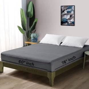 Dream Cure Queen Size Fitted Terry Cotton Breathable, Stretchable, Waterproof Mattress Cover