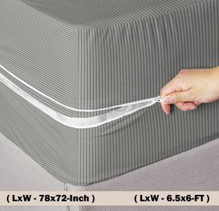 BSB HOME Zippered Double Size Breathable Mattress Cover