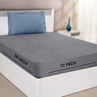 CROSPO Fitted Double Size Breathable, Stretchable, Waterproof Mattress Cover