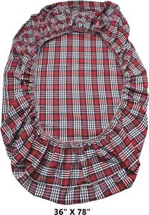 CheckMe Cotton Queen Bed Cover