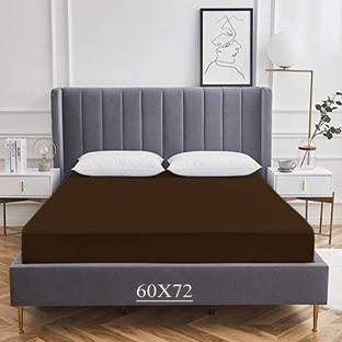 CRAZY WORLD Queen Size Fitted Terry Cotton Breathable, Stretchable, Waterproof Mattress Cover