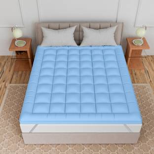 curious lifestyle Mattress Topper Double Size Stretchable, Waterproof Mattress Cover