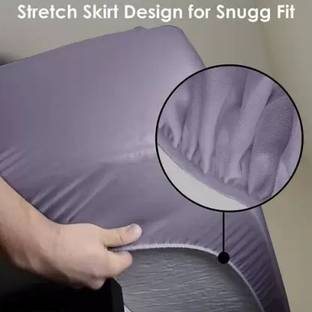 Magixy King Size Fitted Terry Cotton Breathable, Stretchable, Waterproof Mattress Cover