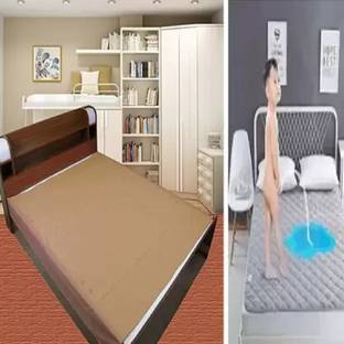 golden leaf Mattress Topper Double Size Waterproof Mattress Cover