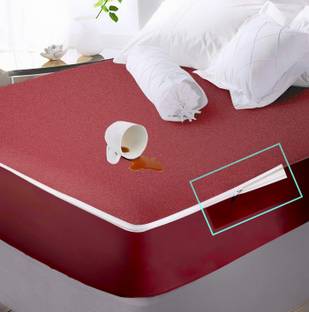 Trance Home Linen Double Size Zippered Cotton Breathable, Waterproof Mattress Cover