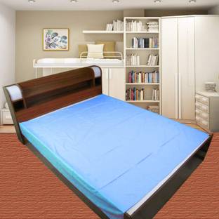 AG Creations 140 TC Polyester Double Solid Flat Bedsheet