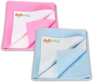 Oyo Baby Baby Bed Protector Sheet, Baby Waterproof Sheet, Baby Dry Sheet Pack Of 2