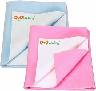 Oyo Baby Baby Bed Protector Sheet, Baby Waterproof Sheet, Baby Dry Sheet Pack Of 2