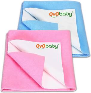 Oyo Baby Baby Bed Protector Sheet, Baby Waterproof Sheet, Baby Dry Sheet Pack Of 2