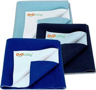 Oyo Baby Waterproof Bed Sheet Royal Sea 3 Small Size(70cm X 50cm) Rectangle Rectangle