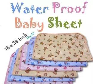 Linefaily New Born Baby Bed Protector Waterproof Plastic Sheet | Pack Of 6|