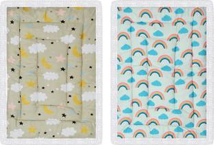ONDOLL Soft Mattress For New Born Baby Unique Design, Baby Mat, Godadi, Set Of 2