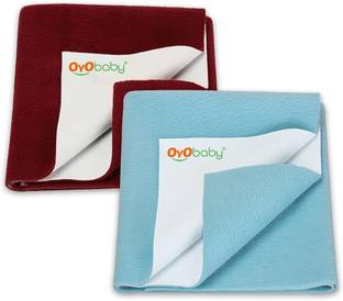 Oyo Baby Baby Bed Protector Sheet, Baby Waterproof Sheet, Baby Dry Sheet Pack Of 2
