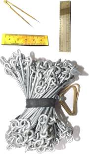 Simrah Survey Chain 20 meter With Pack of 4 With Deluxe Quality Height Gauge Height Gauge