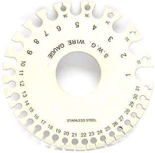 AS TOOL CENTER SWG Sheet Metal Wire Cable Gauge Standard Thickness Ring Gauge