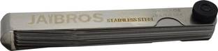 Jaibros Thickness Gage Feeler Gauge 20 Blades Stainless Steel White Finish Pack Of 1 Ring Gauge