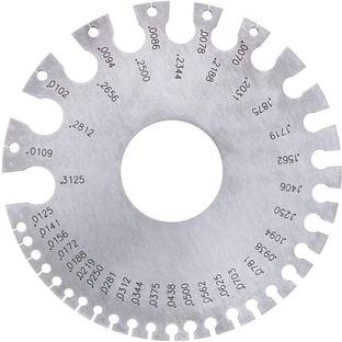 NITYA 2 Sides Stainless steel Round Wire Thickness Measurer Ring Gauge