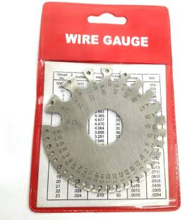 STAR TOOLLS SWG Round Wire Cable Gauge Standard Thickness Gauge & Very Clear NO and Letters Marking Gauge