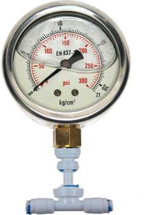 Aameria RO Water Pressure Guage/Meter 21KG-300PSI for Check Water Pressure of RO Pump Ring Gauge