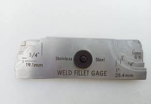 TTM Weld Fillet Gauge 1/8 to 1 inch (7 Blades) Snap Gauge