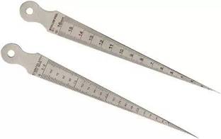 Azlaan Bore Gauge / Taper Gauge 1-16 MM Stainless Steel Hole Size Gauge pack of 1 Bore Gauge