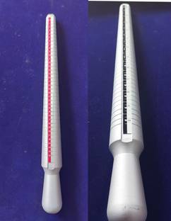 Shyam Sarowar Pack of 2 Aluminium Ring size measurement stick Ring Gauge