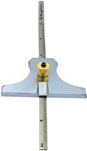 Buyohlic 6" (150mm) Depth Engineering Gauge Metric & Imperial Standard (Silver) Snap Gauge