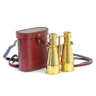 ARN ANSTRUMENTS 6" Brass Nautical Pirate's Spotting Scope Brass Binocular Snap Gauge