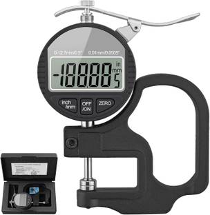 s r enterprise Digital Micrometer 12.7mm Electronic Thickness Gauge Depth LCD Caliper Snap Gauge