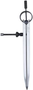 Jaibros Square Leg Caliper Divider White Finish Steel Color Pack of 1 (6 Inch) Pin Gauge