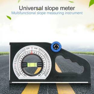 AASONS SLANT Angle Meter Dual-Scale Rotary Pitch Finder with Thumb Dial & EasyRead Vial Radius Gauge
