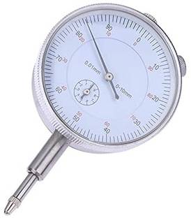 TOOLBUX Dial Indicator, 0-10mm x 0.01mm Precision Test Gauge Dial Test Measuring Test Indicator