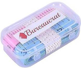 Bureaucrat Body Measurement Inch Tape , Dress Making Tailor's Tape Pack of 2-Pink, Blue Measurement Tape
