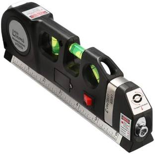 SHUANG YOU Laser Level Pro 8FT Cross Line Laser Ruler Leveling Measurement Tape