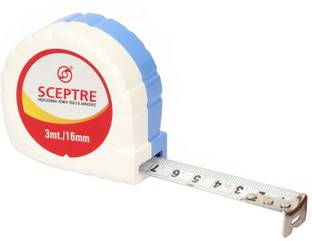 Sceptre Steel Inchi Measuring Tape with Non-Slip ABS Case Heavy Duty, Measure Length Measurement Tape