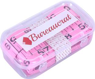 Bureaucrat Body Measurement Inch Tape Dress Making Tailor's Tape…… (Pink Pack of 2) Measurement Tape