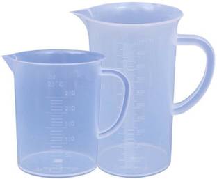 Bello Plastic Measuring 250 Ml & 1000 Ml Jug set of 2 for Measuring Solids and Liquids Measuring Cup Set