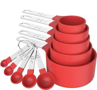 Onions SS & P Measuring Cup 'N' Spoon Red Measuring Cup Set