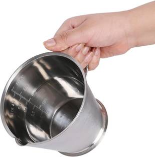 KMW Steel Measuring Jug with Handle and Base I Ideal for Kitchen Kitchen Tool Set