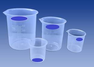 SBT Plastic Science Beakers 250ml, 100ml, 50ml Measuring Beakers Laboratory Measuring Cup
