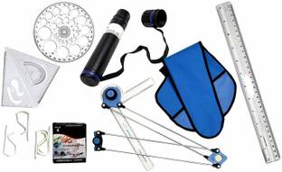 RINM Mini Drafter Pack of 6 Mini Drafter Sheet Container Geometry Box Board Clip Drafting Kit