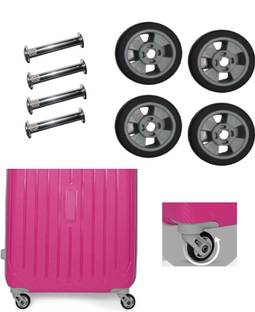 MyViradi Trolley Suitcase 5 CM Replacement Rubber Wheels for Luggage Parts Multiple Unit Measuring Wheel