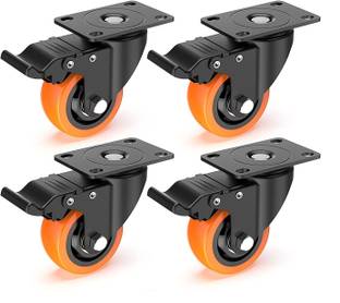SMP product 2INCH Rotating Polyurethane Wheels For Cooler Stands, Sofas, 360-Degree Rotating Polyurethane Wheels For Toy Wagons, Trolleys Multiple Unit Measuring Wheel