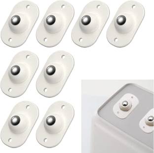 JIYAENTERPRISES 8pcs 360 Degree Rotation Pulley Universal Bottom Wheels Self Adhesive Mini Swivel Casters Wheels Rotation Universal Wheels Multiple Unit Measuring Wheel