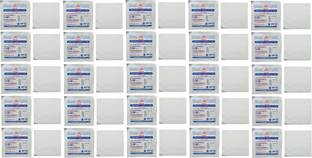 Agarwals Absorbent Gauze Swabs Sterile 10 cm X 10 cm X 12 ply (Single Pack) - 25 Pack Gauze Medical Dressing
